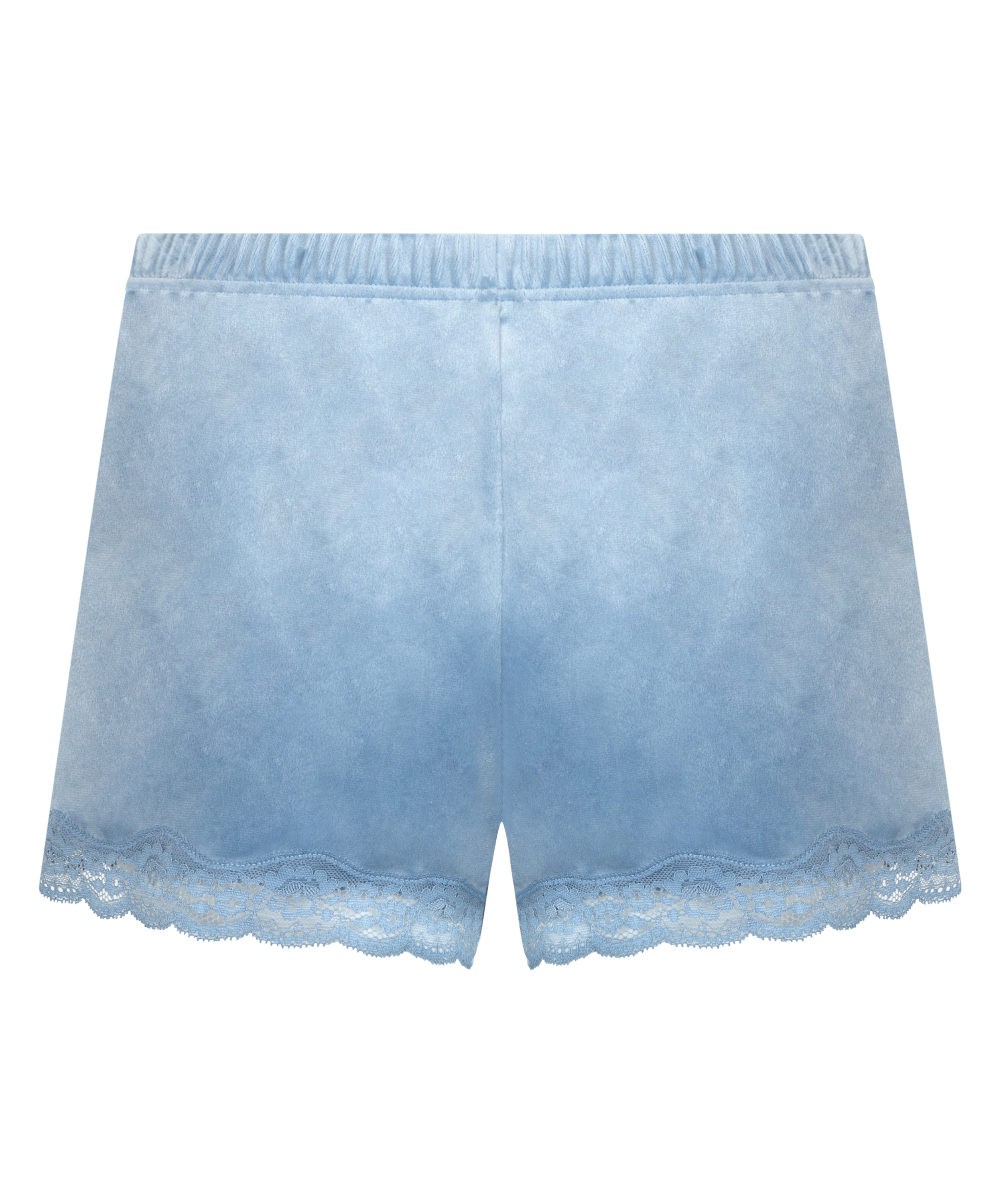 Velvet lace shorts, Blue, main