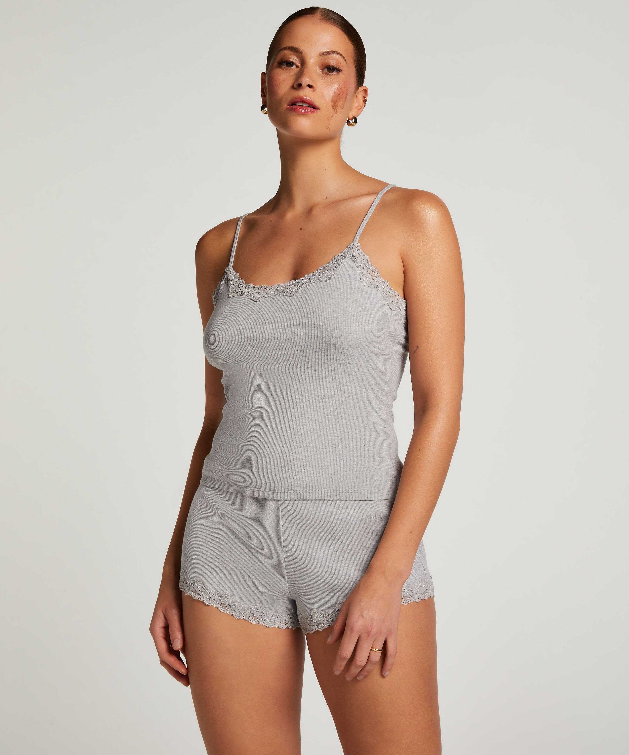 Cami Short Pyjama Set, Grey