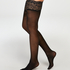 15 Denier Sustainable Lace hold-ups, Black