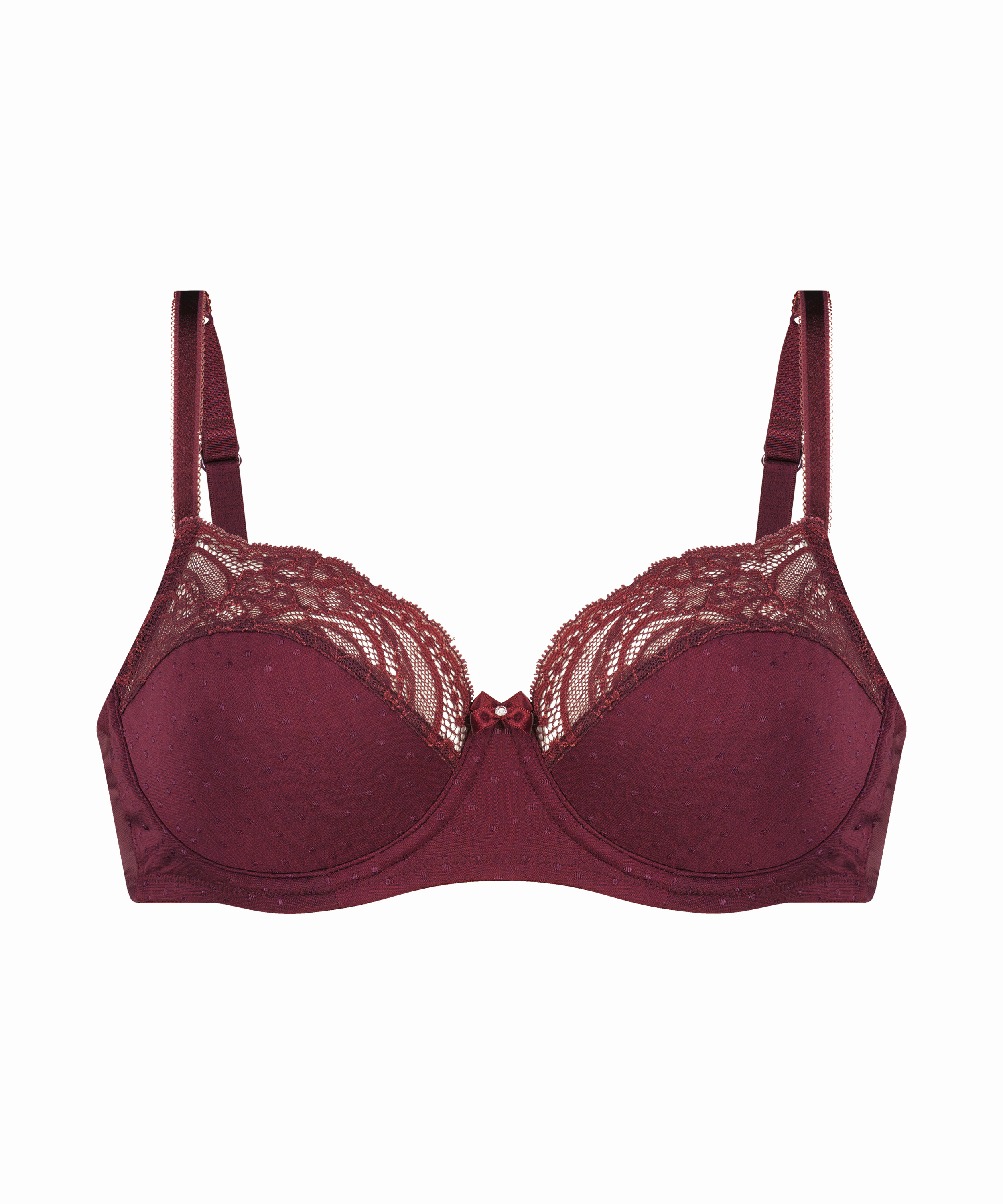 Sophie Non-Padded Underwired Bra, Red, main