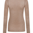 super soft Boatneck shirt with Cashmere, Brown