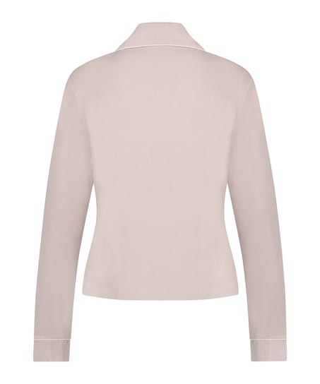 Essential Jersey Long-Sleeved Jacket, Beige
