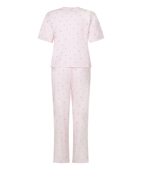 Pyjama Set Cotton Print, Pink