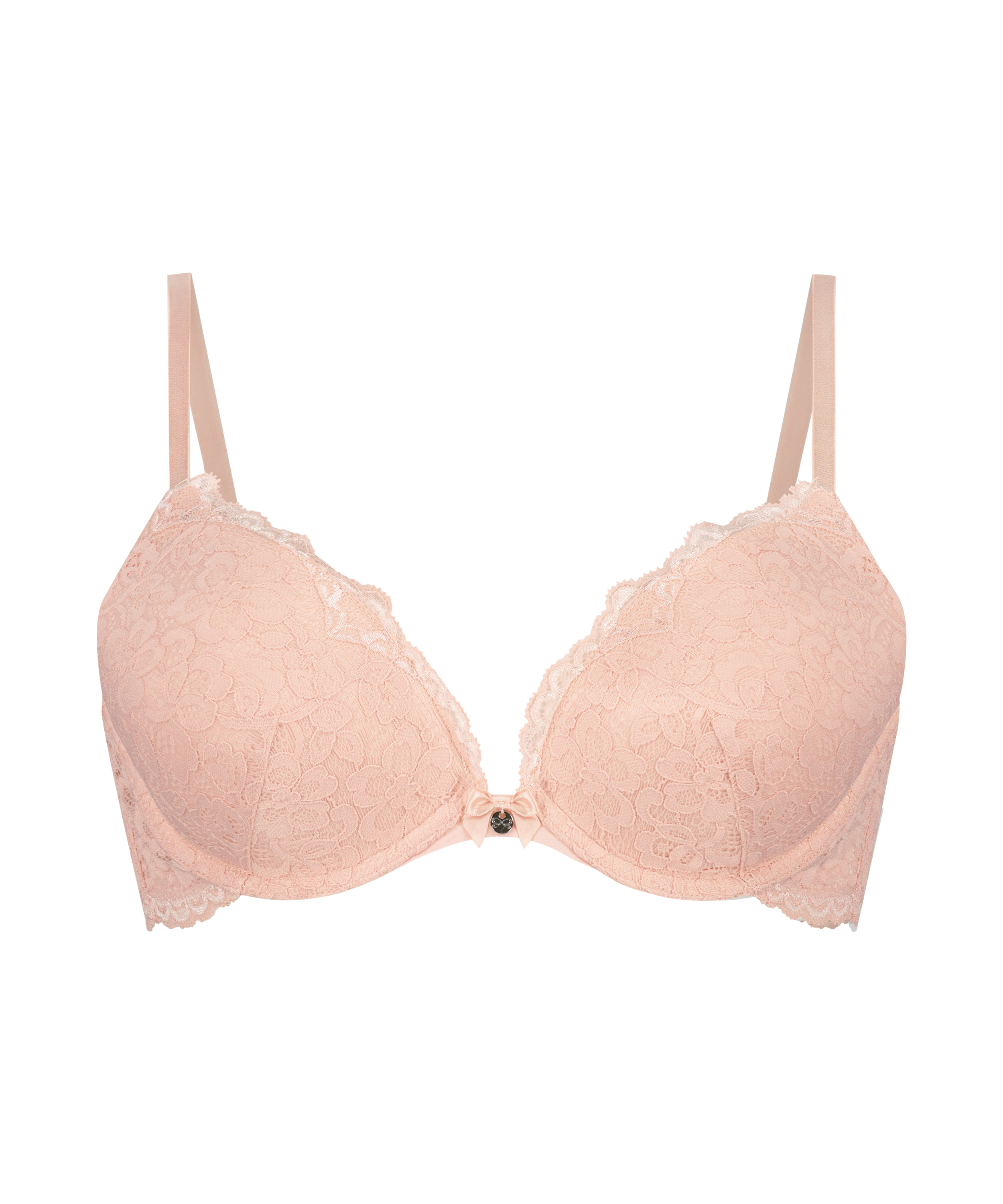 Marine Padded Underwired Push-Up Bra, Pink, main