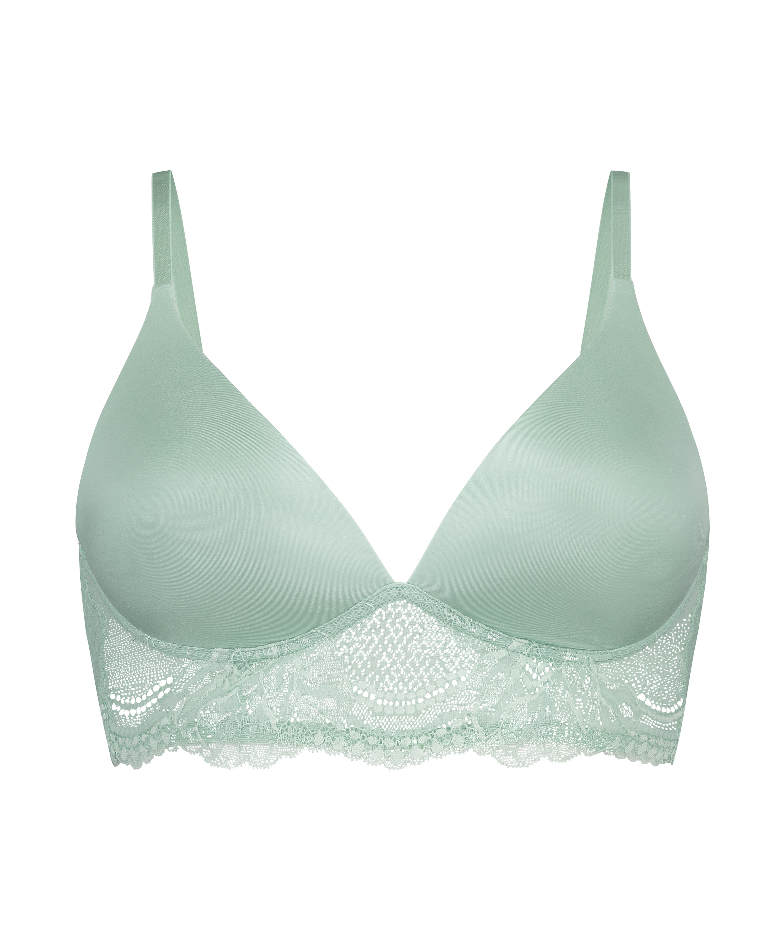 Leonie Padded Non-Wired Bra, Green, main