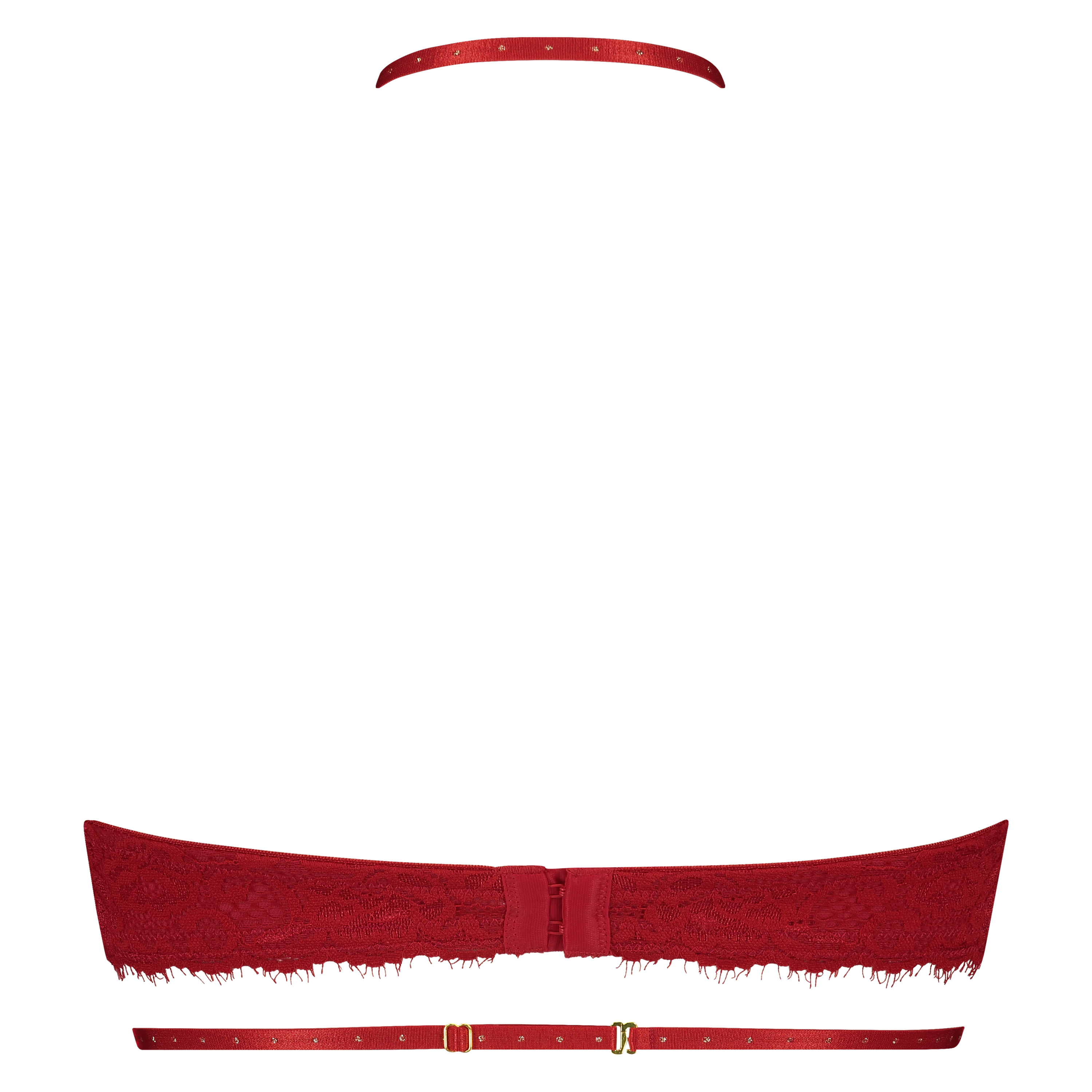 Adele padded underwired bra, Red, main