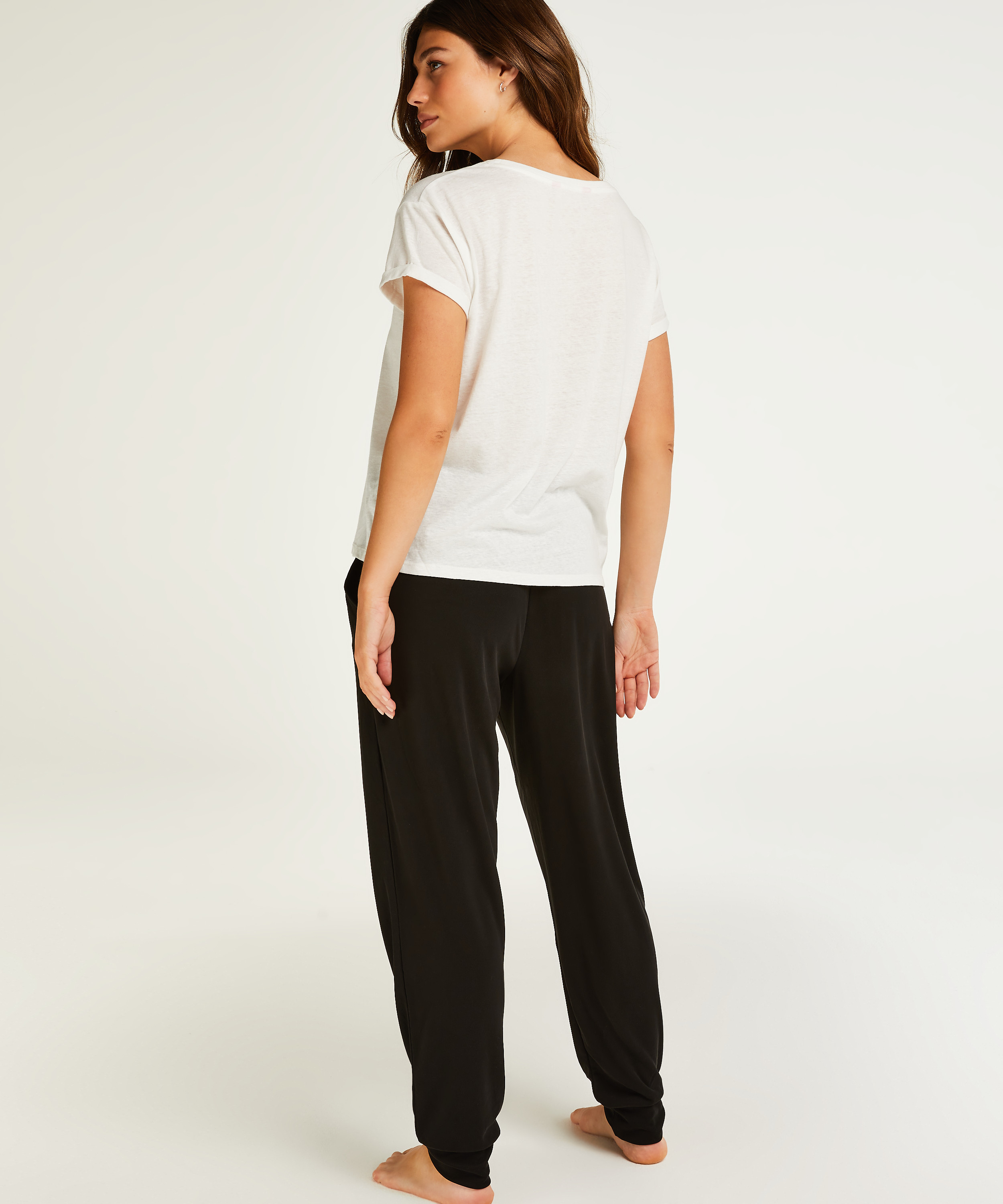 Quote Short-Sleeved Top, White, main