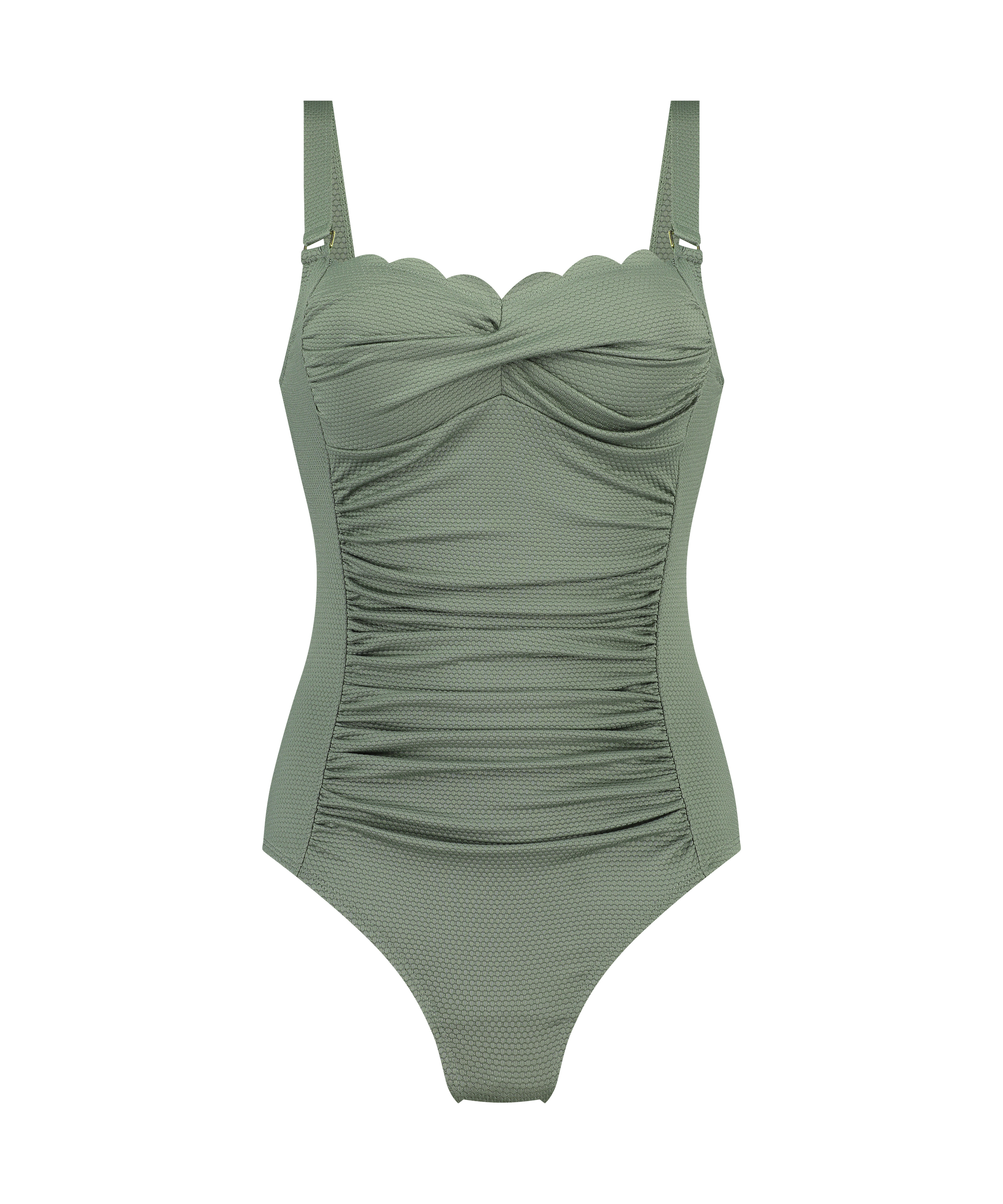 Shaping Swimsuit, Green, main