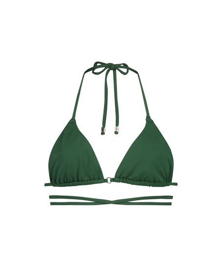 Digura triangle bikini top, Green