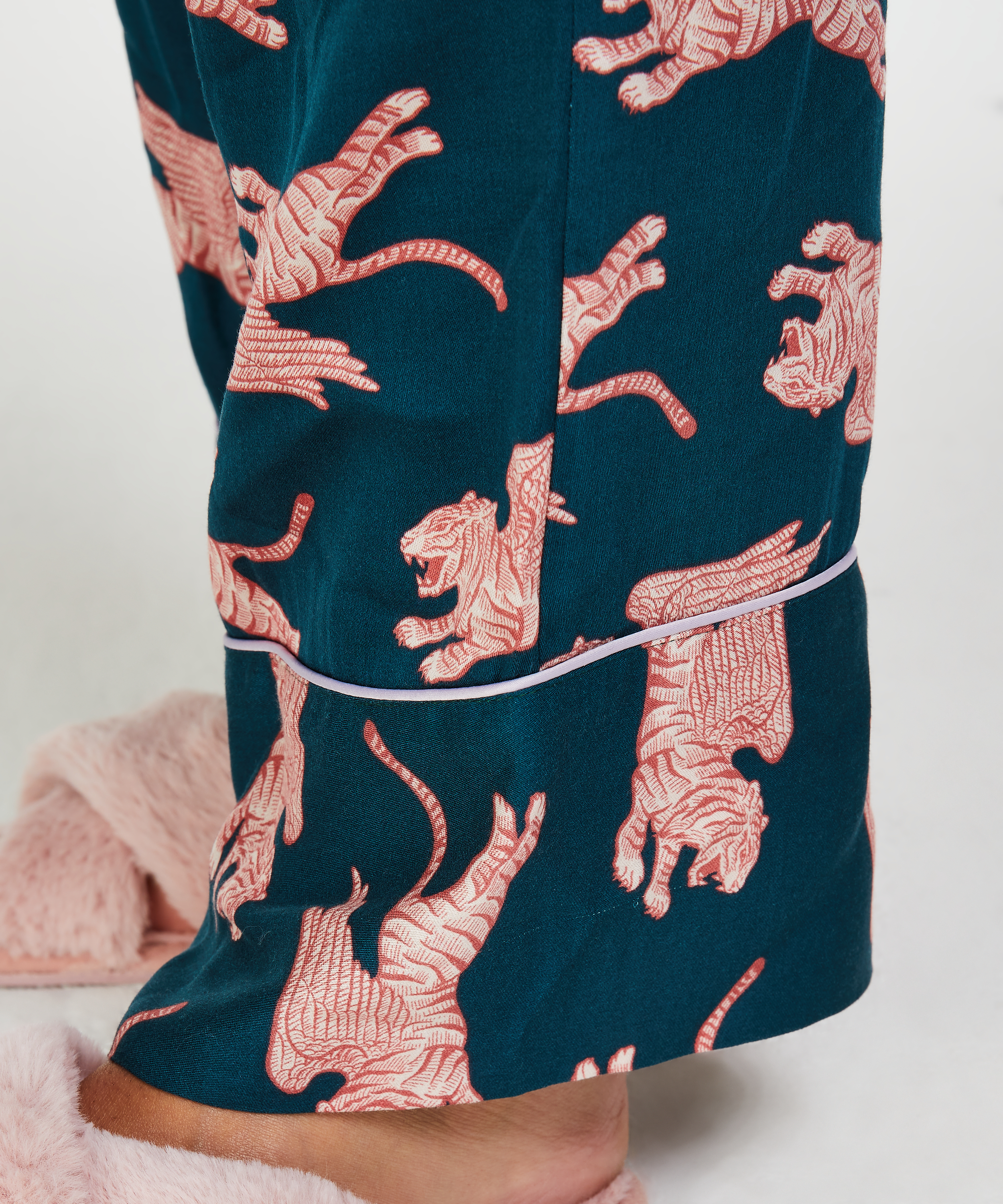 Woven Pyjama Bottoms, Blue, main