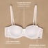 Angie Padded Underwired Strapless Bra, White