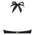 Luxe Bandeau Bikini Top, Black