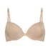 Transparent Back Multiway Padded Underwired Bra, Beige