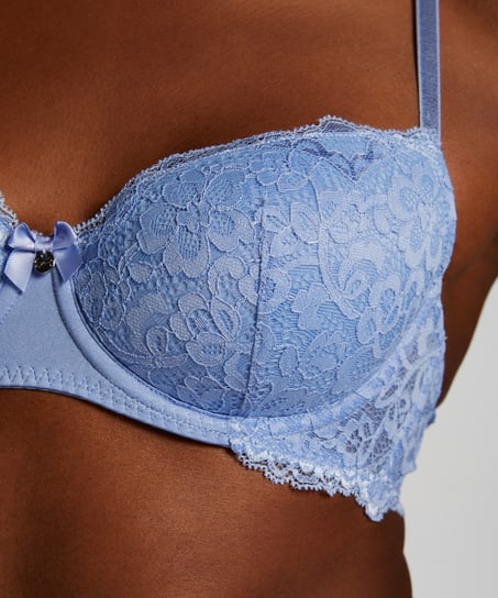 Marine Padded Underwired Bra, Blue