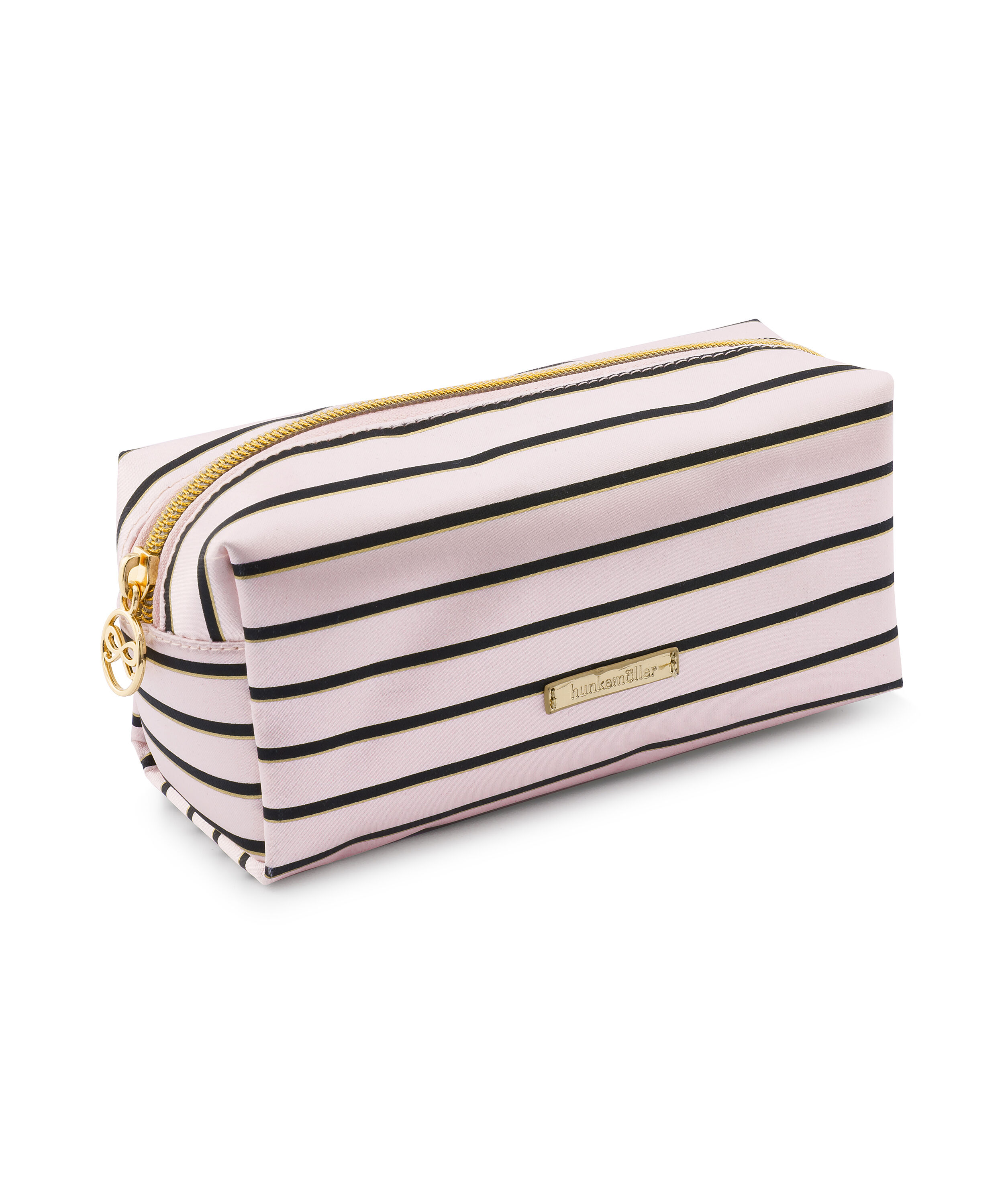 Striped Make-Up Bag, Pink