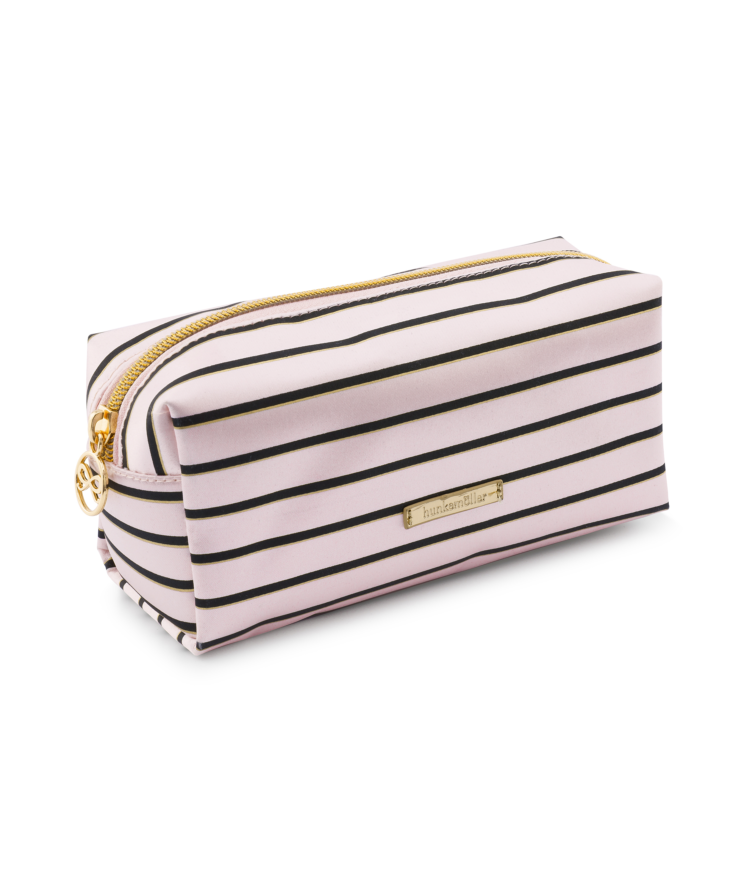 Striped Make-Up Bag, Pink, main