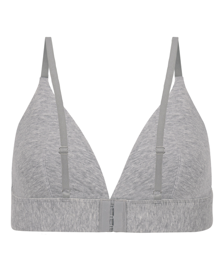 Cotton Bralette, Grey