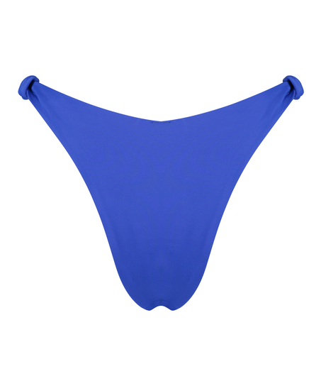 Luxe high-cut bikini bottoms, Blue