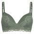 Yvonne padded non-underwired bra, Green