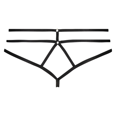 Yuna open crotch Brazilian, Black