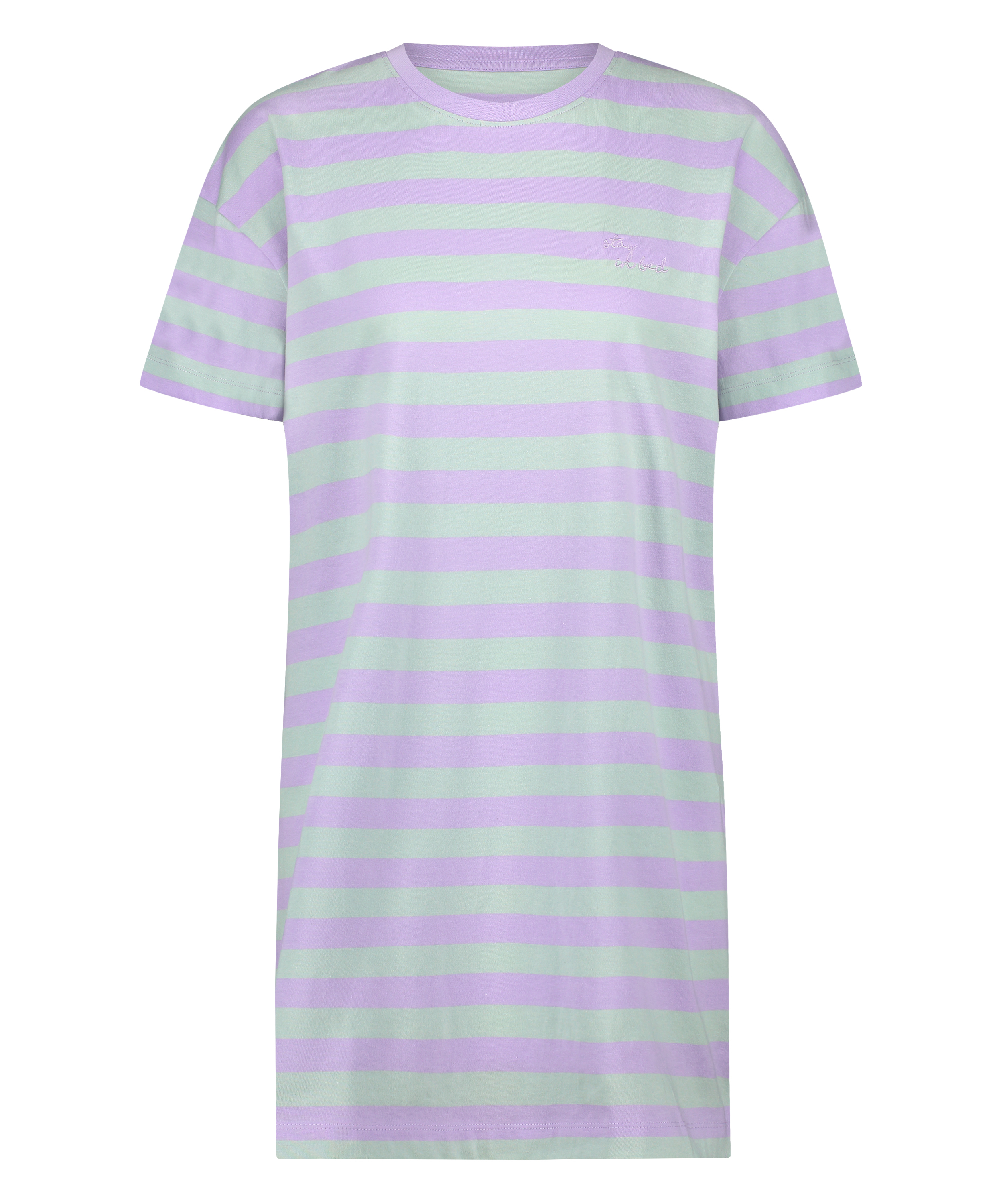 Round Neck Nightshirt, Green, main