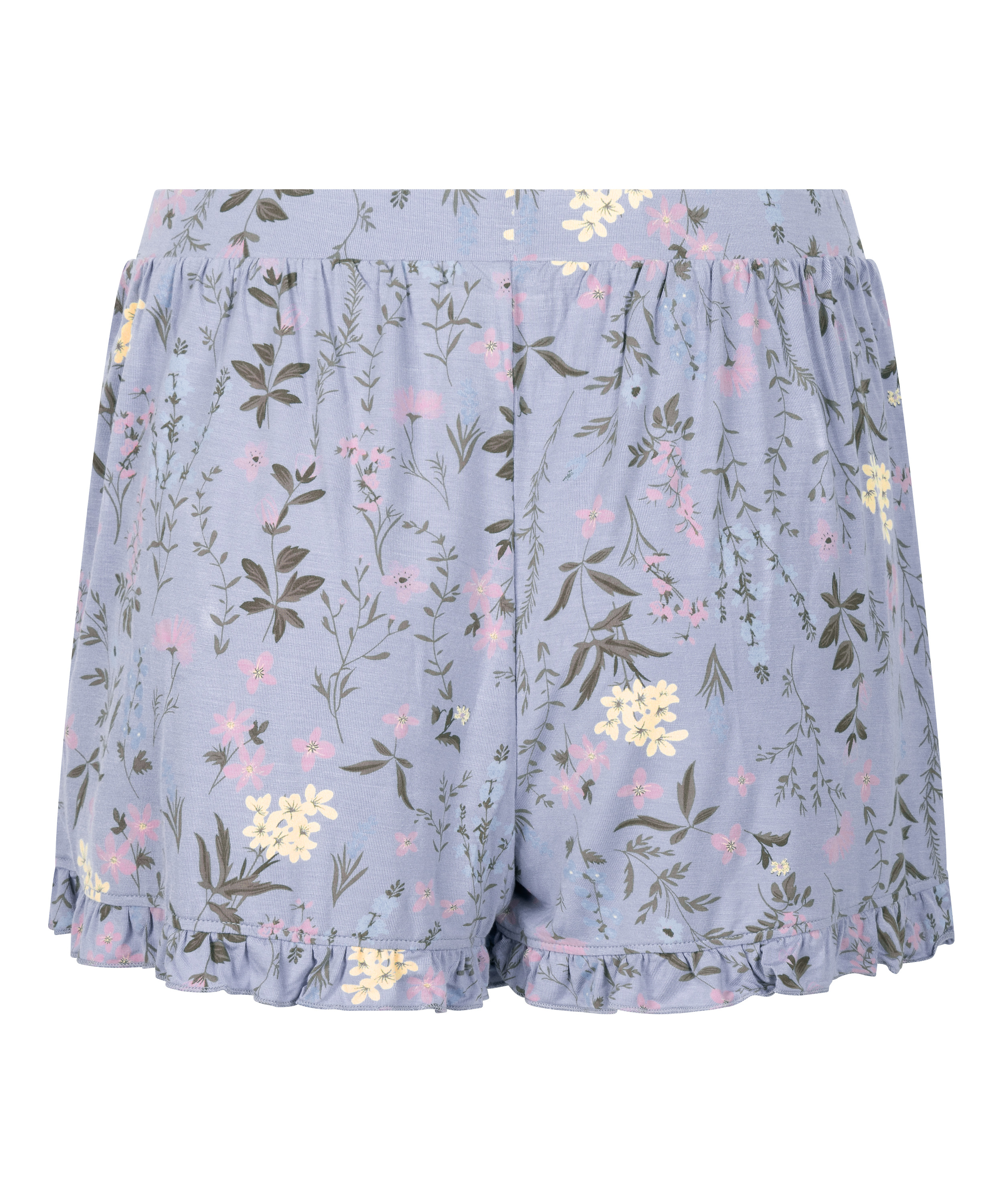 Jersey Ruffled Shorts, Purple, main