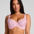 Daisy Non-Padded Underwired Bra, Pink