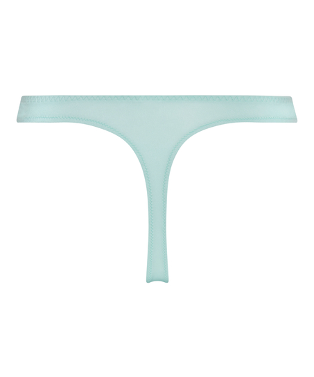 Lace & Shine Thong, Blue