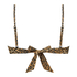 Leopard Non-Padded Underwired Bikini Top, Brown