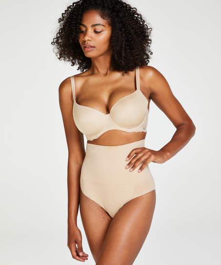 Firming high knickers, Beige