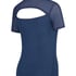 HKMX Open Back Sports Shirt, Blue
