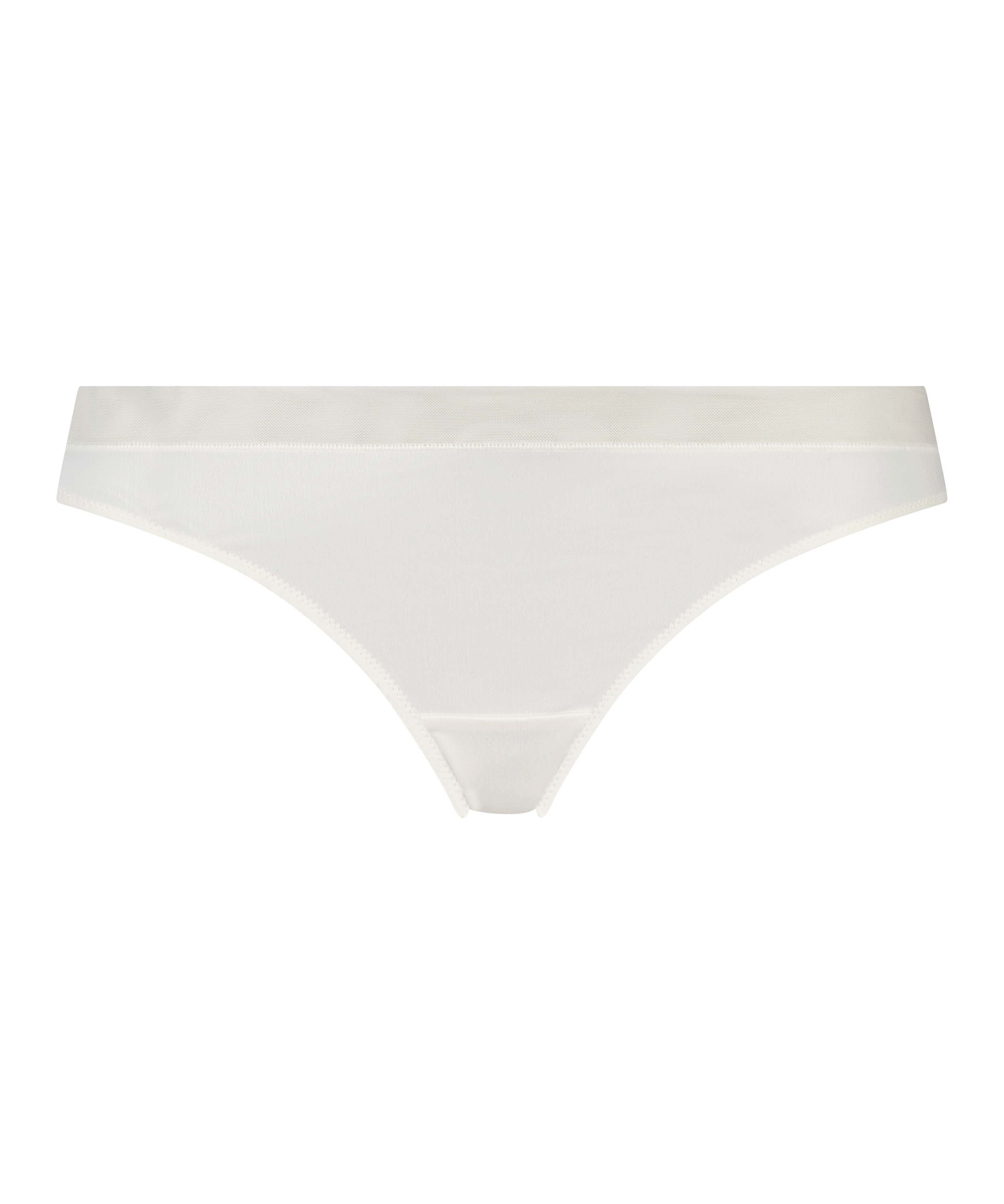 Mesh Thong, White, main