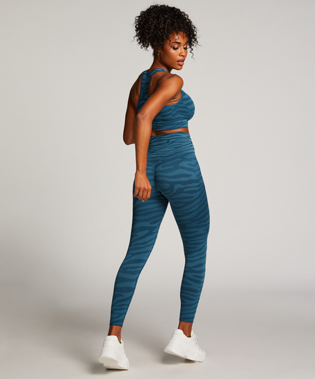 HKMX Seamless Sports Bra, Blue