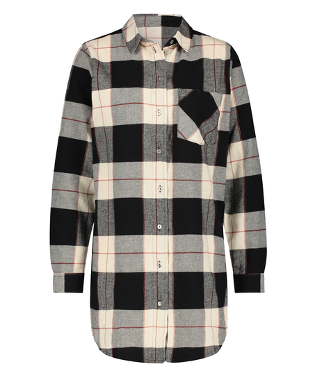 Longsleeved Nightshirt, Black