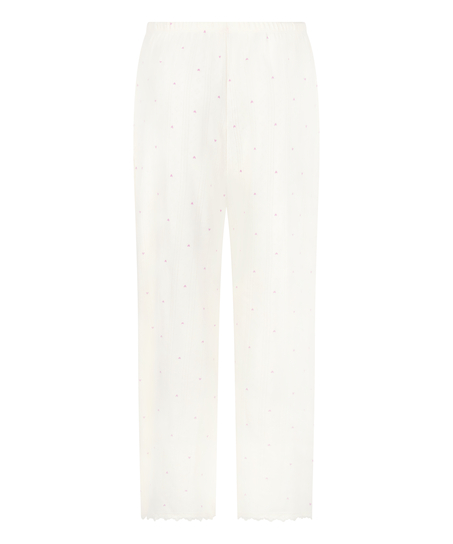 Pointelle Pant, White