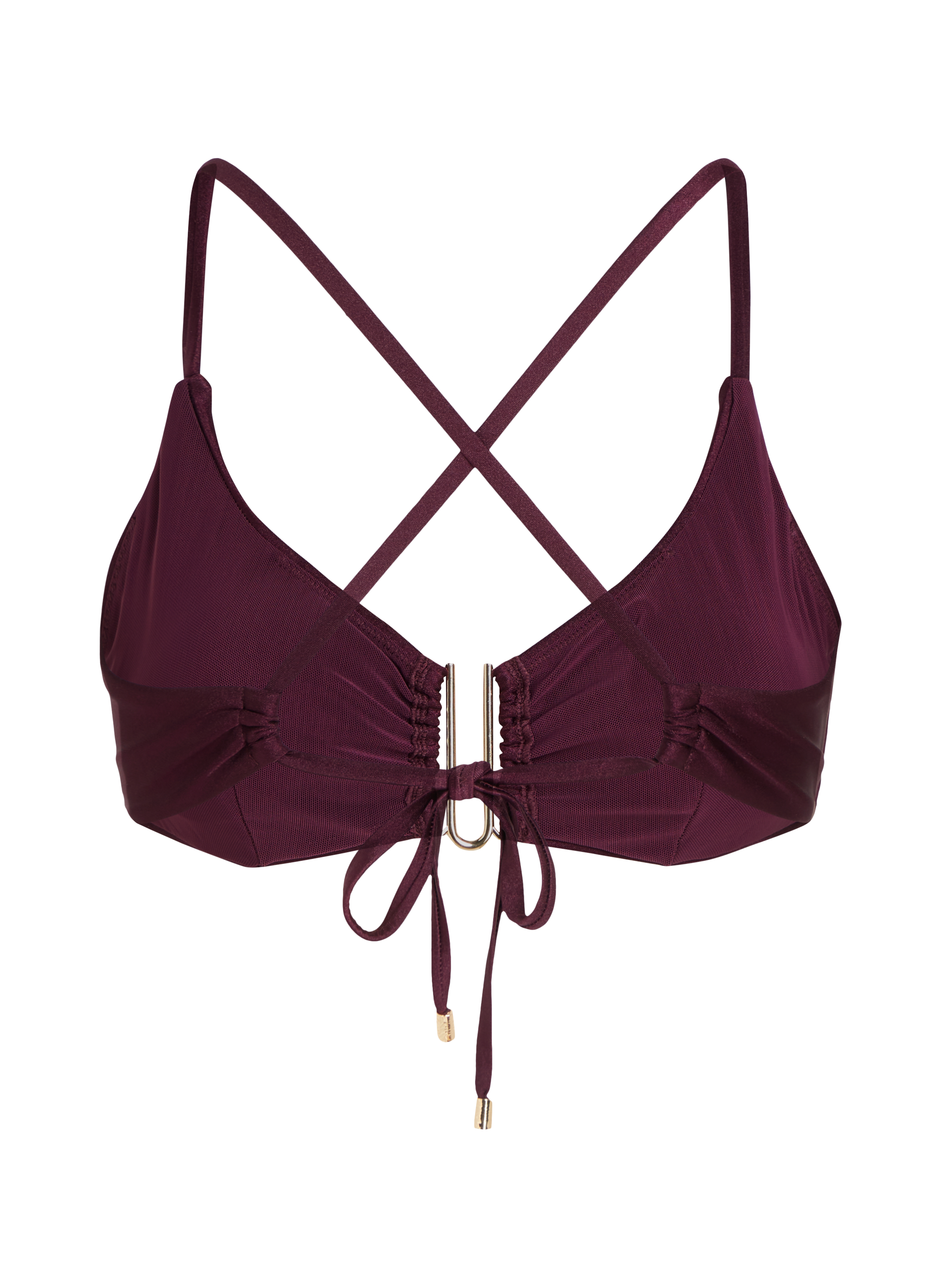 Costa Bikini Crop Top, Purple, main