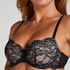 Teddy Padded Underwired Bra, Black