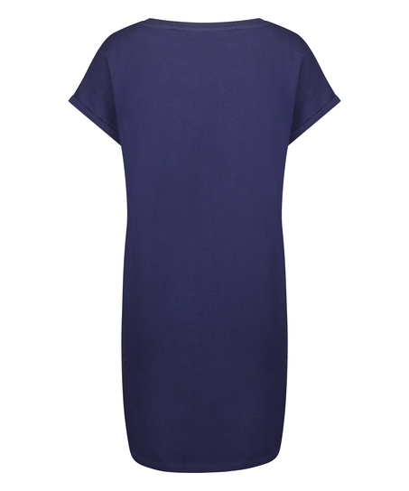 Round Neck Nightshirt, Blue