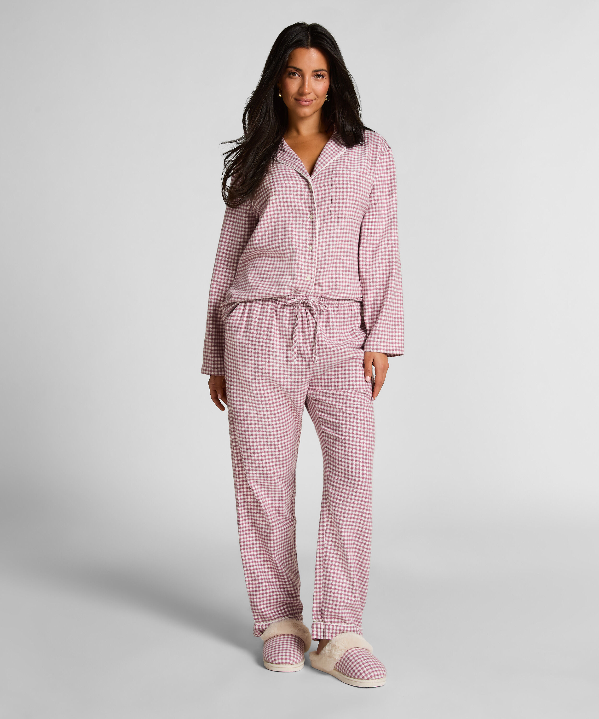 Flannel Pyjama Pants, Purple