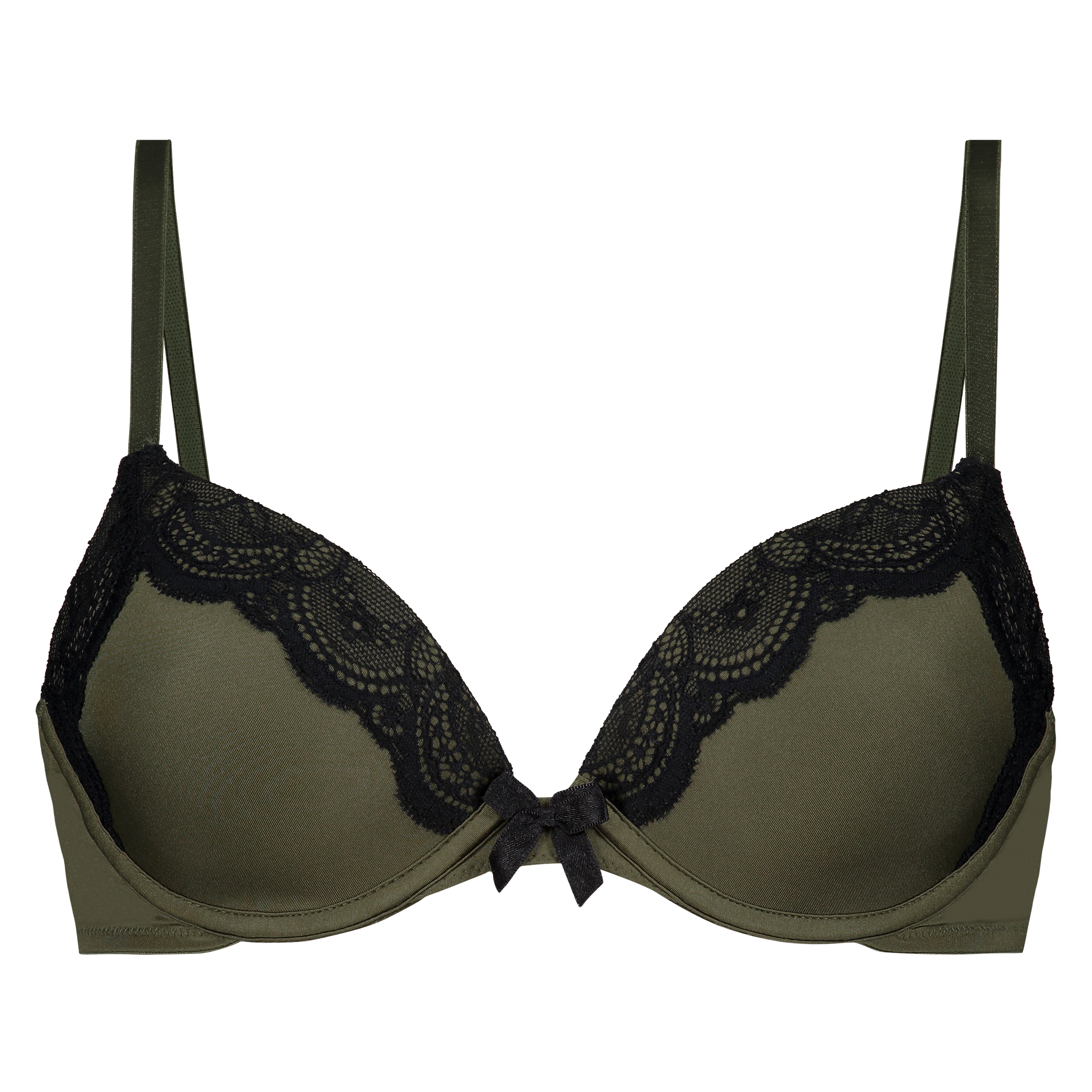 Gina Padded Underwired Bra, Green, main