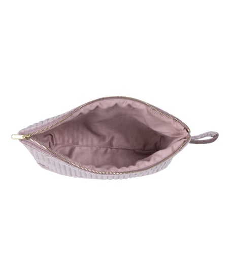 Velour Make-Up Bag Big, Purple