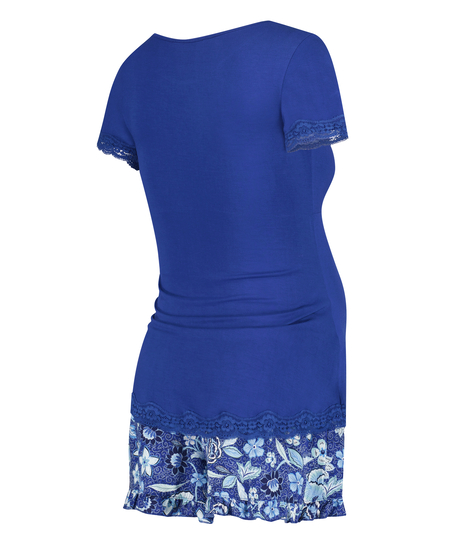 Maternity Nursing Pyjama Set, Blue