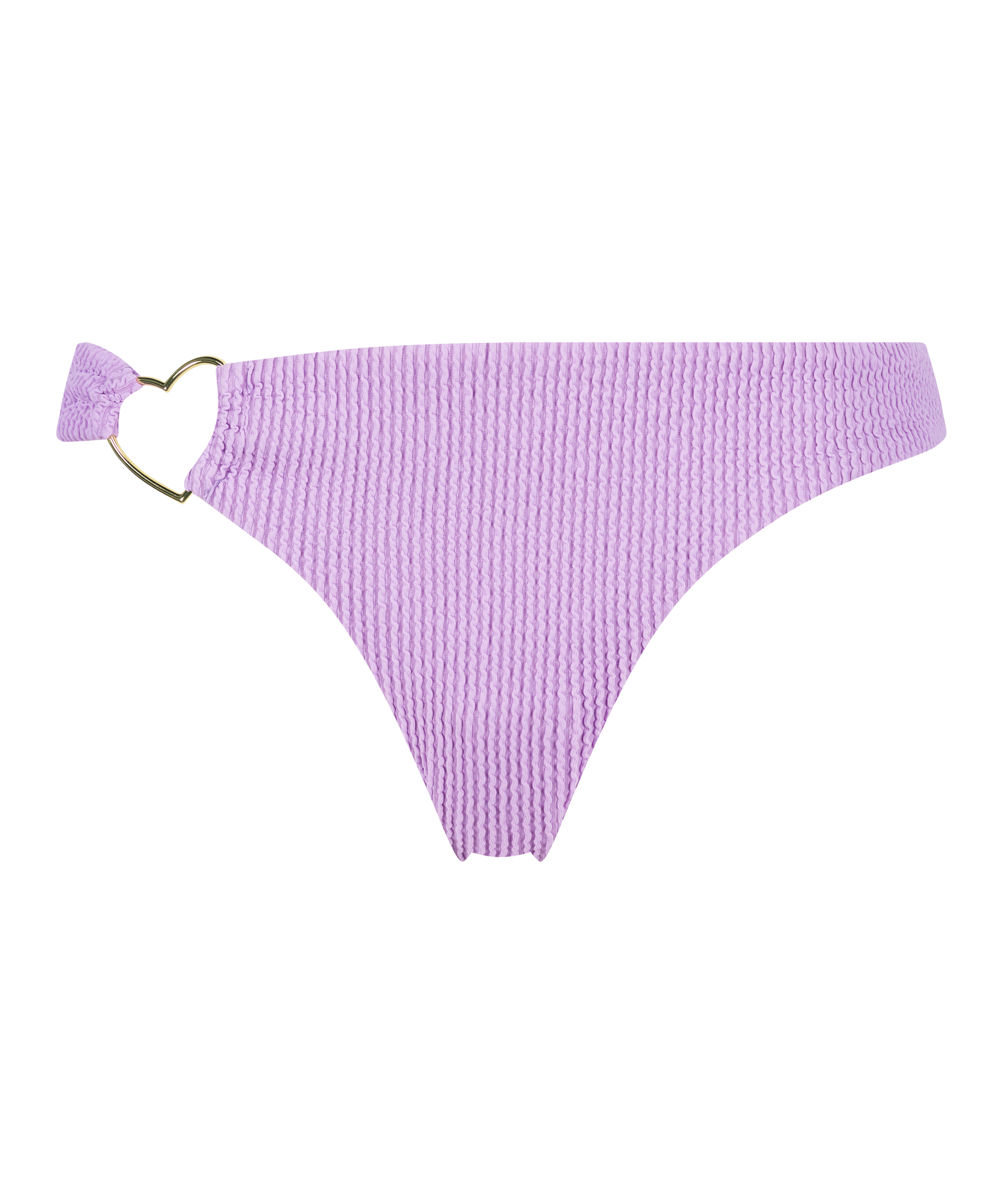 Crinkle Brazilian bikini bottoms, Purple, main