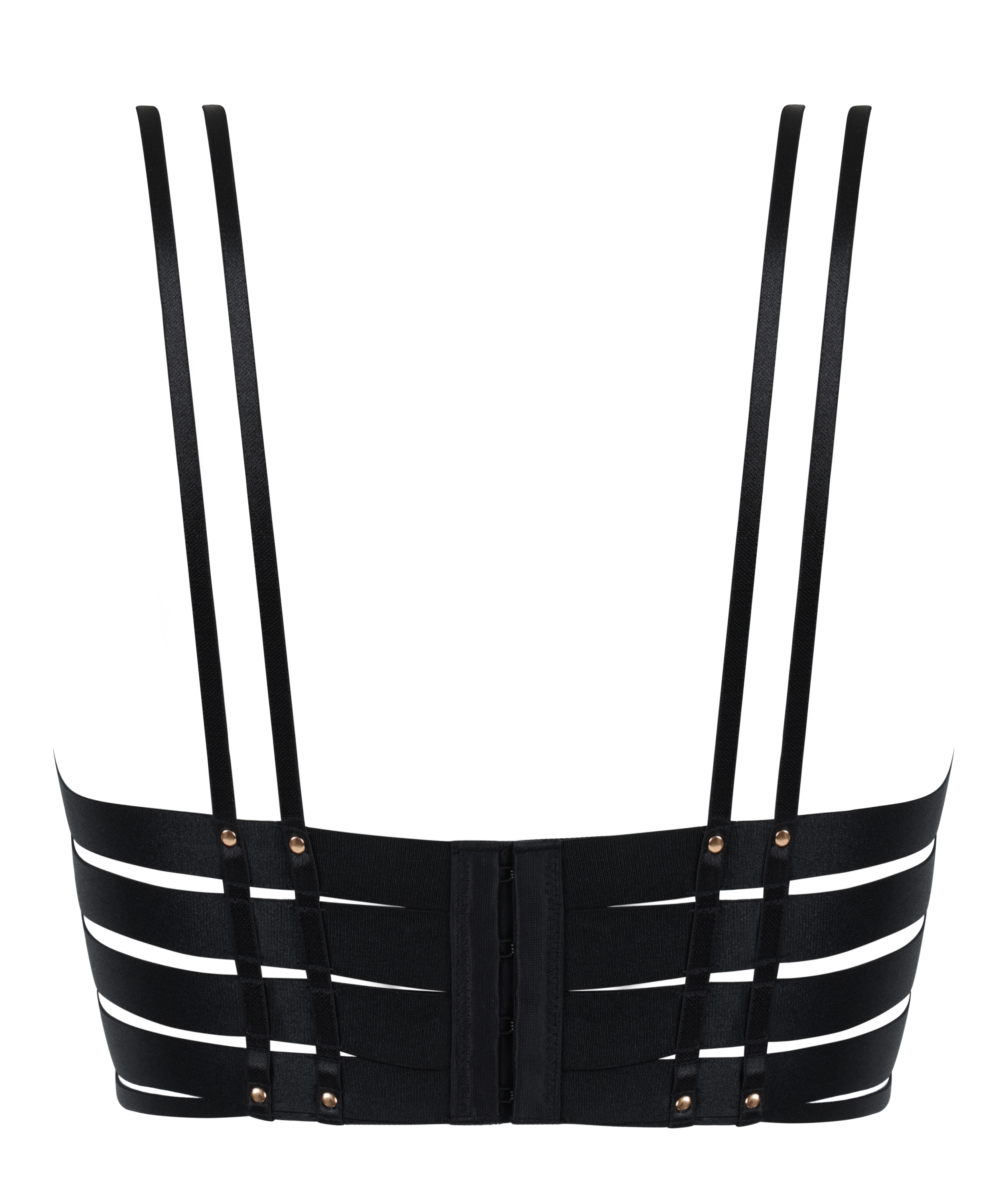 Athena Non-Padded Underwired Longline Bra, Black, main