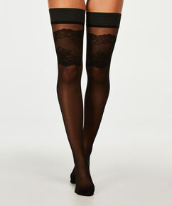 20 Denier Harlow stay-up, Black