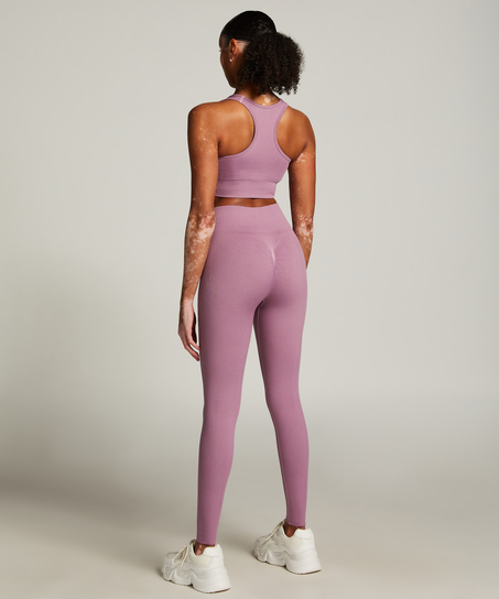 HKMX High waisted seamless sport legging, Purple