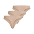 3-Pack Invisible Thong, Beige