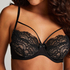 Mavis Non-Padded Underwired Bra, Black