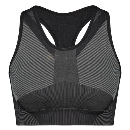 HKMX Sports bra The Motion Level 2, Black