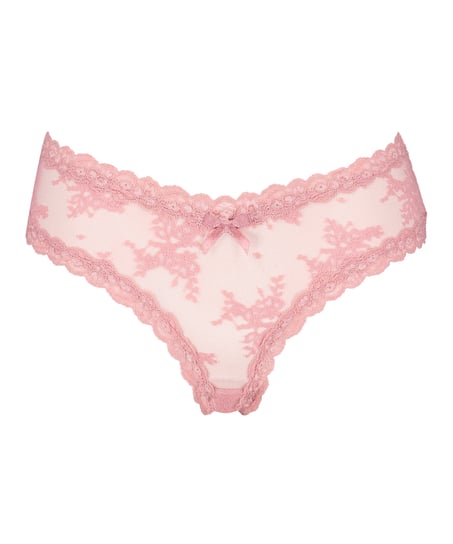 V-shape Mesh Brazilian, Pink